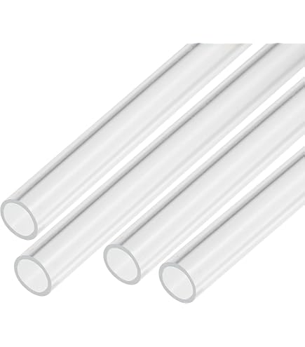 2Stk Klare Starre Acrylröhre 86mm ID X 90mm OD 8" Runde Klare