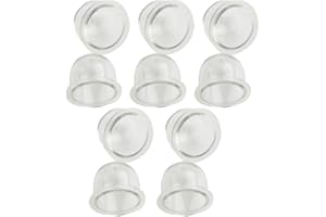 FACULX 10/100 piezas de bomba de combustible carburador cebador foco bomba foco para motosierras, recortadoras, desbrozadoras, repuesto de carburador (10 piezas 19 mm)