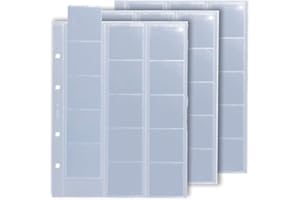 Larius Les Pochettes et Les Feuilles numismatiques SK, pour des pièces de 2 Euros, pour pièces commémoratives de différentes Tailles, Format Optima. (15 Cellules Jusqu'à 46 mm Ø)