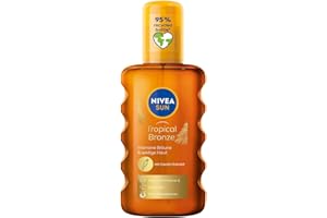 ‎NIVEA SUN NIVEA SUN Intense Bronze Karotenowy olejek do opalania w spray'u SPF 6, 200 ml