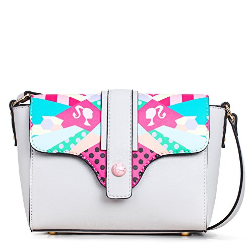 Barbie Commute Series Women Fashion Dual Use Urban OL Simple Handbag Shoulder Bag Clutch Crossbody Bag Adjustable Printing