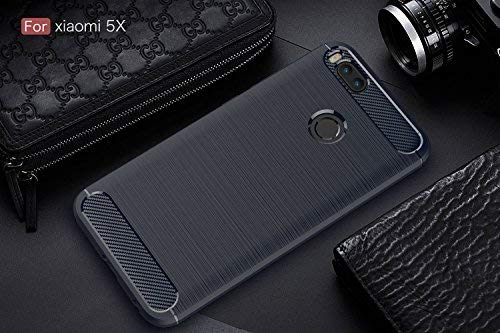 XiaoMi Mi 5X Funda  SMTR Cubierta Delgado material de silicona Funda Protective Case Cover  Dise  o durable   M  xima protecci  n contra golpes  para XiaoMi Mi 5X - Azul
