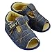 DEHANG Boys Toddler Jean Sandal Shoes Little Kid Indoor Shoes Blue 9-12 Month