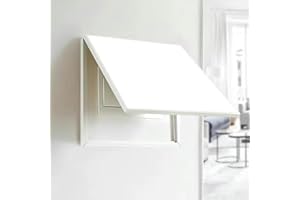 URBANUP Tapa Cuadro Electrico Panel Eléctrico de Madera en Blanco, Cubierta de Caja de Medidor Eléctrico Multicolor, Tapa Protectora para Colgar en la Pared, Cubiertas de Panel de Disyuntor Vertical(White,40c