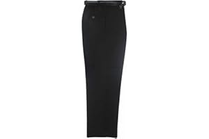 Ozmoint School Uniform Boys Mens Elastic Back Short Leg Belt Trouser (S-7XL)