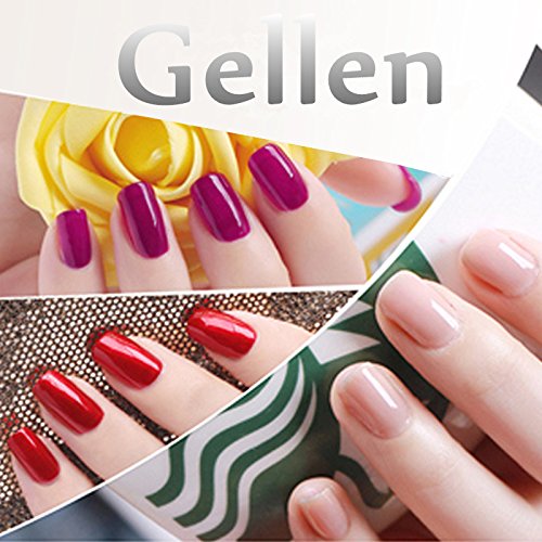 Gellen auflösbarer UV Nagellack Shellac Led Nagellack Farblack 8ml #21 hellbraun - 5