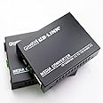 Match LB-Link Media Converter 10/100 Mbps Fast Ethernet to Fiber Optic Single Mode Single | Fiber Media Converter RJ45 Port to 100Base-FX Single-Mode Fiber SMSF | Up to 25 Kms - 1 Pair