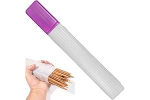 Luxylei Caja De Almacenamiento De Agujas De Tejer De Plástico Transparente Grande, Contenedores De Tubo, Caja De Almacenamiento De Agujas De Tejer Suéter