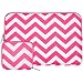 Produktbild MOSISO Tasche Sleeve Hülle Kompatibel 15-15,6 Inch MacBook Pro, Notebook Computer Chevron Stil Canvas Gewebe Laptophülle Schutzhülle Laptoptasche Notebooktasche mit Klein Fall, Rose Rot