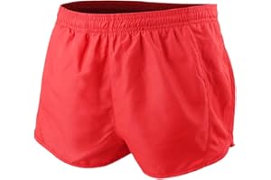 MUSCLE ALIVE Uomo Sport Running 1" Elite Diviso in Esecuzione Pantaloncini con Lato Maglia Pannello Presto Asciutto Leggero Poliestere