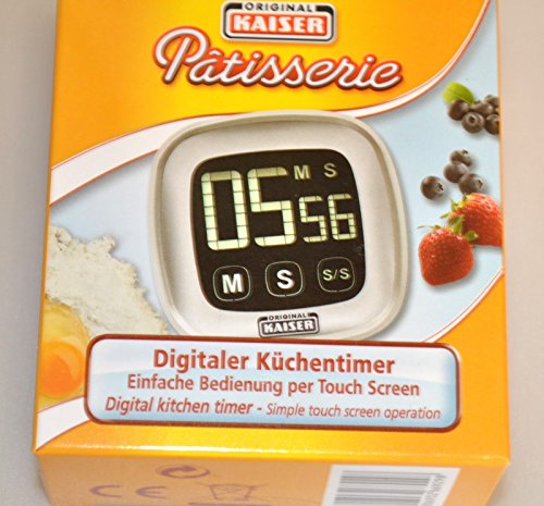 Kaiser Digitaler Küchentimer mit Touch Screen Weiß