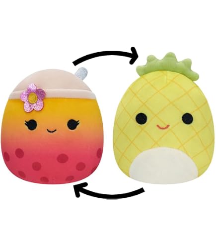 Squishmallows Flip-a-Mallows 12,7 Cm – Peluche 2 In 1 Luther E Tinley Kellytoy
