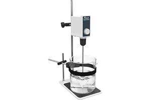 JOANLAB Digital Laboratorio Overhead Agitatore 10 L 10000 mPas Miscelatore Liquido Industriale Mescolatore di Laboratorio,100-1500RPM Miscelatore di Laboratorio Regolabile (OS-10)