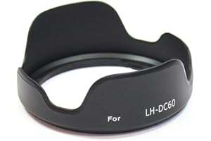 CELLONIC Paraluce Compatibile con Canon PowerShot SX30 IS, SX40 HS, SX50 HS, SX520 HS, SX540 baionetta LH-DC60 Lens Hood in Materiale Sintetico Protegge l'obiettivo e la Lente da Urti e Graffi