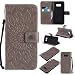 Produktbild Hozor PU Leder Hülle für Samsung Galaxy S8 Plus S8+ 6.2 zoll Embossing Prägung Blumen Muster Ledertasche Weiche TPU Soft Rückseite Abdeckung Handytasche Bumper Schutzhülle Brieftasche Flip Case Wallet Cover Bookstyle Handyhülle Tasche Anti-Scratch Shell Folio Klapphülle mit Standfunktion Magnetverschluss und Kredit Kartenfächer - grau