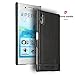 Price comparison product image Sony Xperia XZ Case, Pierre Cardin Premium Luxurious Slim Italian Genuine Cow Leather Hard Back Cover Back Case for Sony Xperia XZ (2016), Black