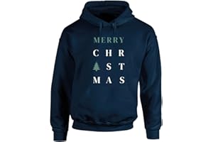 Hippowarehouse merry christmas tree unisex Hoodie hooded top