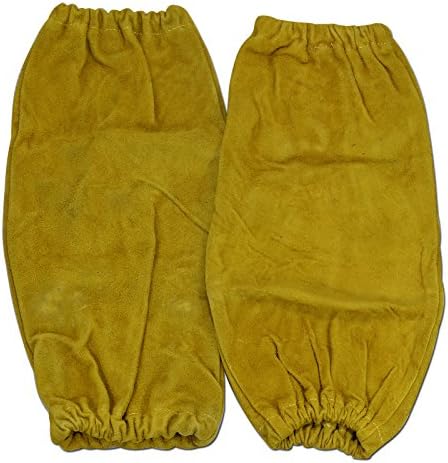 Split Cowhide Brown Colour Leather Welding Sleeves