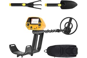 Rilevatori di metalli SEAAN, Set Completo con Zaino Pala Rastrello, Leggero Rilevatore di Oro con Bobina di Ricerca Impermeabile da 20 cm, 28-108 cm Regolabile per Bambini Principianti