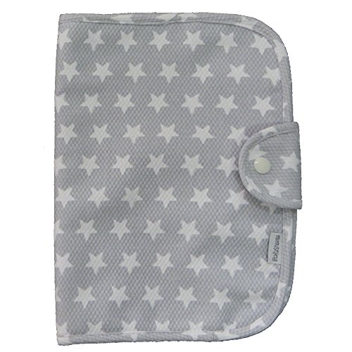 Document Bebe with Pockets Transparent Grey Stars