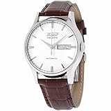 TISSOT VISODATE HERREN 39MM BRAUN LEDER ARMBAND MINERAL GLAS UHR T0194301603101