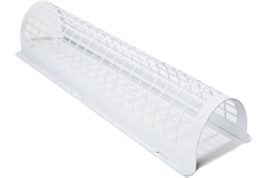 Slimline Pressed Steel Wire Guard for Tubular Heater in White. 1ft-6ft Available - Choose Your Size (2ft. Elex/THWG2)