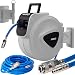 Produktbild MASKO® 25m Druckluftschlauch Aufroller automatisch 1/4" Anschluss - Schlauchtrommel Wandschlauchhalter Schlauchaufroller Druckluftschlauch-Aufroller Druckluftschlauch-trommel Grau, Größe: 25 Meter