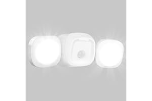 Toowell Security Lights Outdoor Motion Sensor Battery Operated Outdoor Lights Battery Powered Outdoor Sensor Lights Waterproof Floodlight for Outside Garage Shed Garden