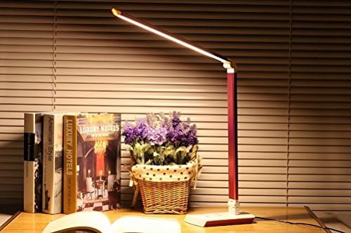 light Table Lamps Led Bedroom Dormitory Small Desk Plug in Eyes Folding Bedside Reading Children College Students Studying Work,Pink