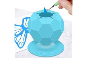 HYDREAM Collettore Scarti di Diserbo in Vinile con Ventose, Silicone Tazze per Vinyl Weeding Scrap Kit di Supporto per Strumenti per Diserbo, Cammei, Lettere, Vinili Weeder, Artigianali (Blu)