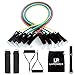 Produktbild U-POWEX Widerstand Band Set – Inklusive 5 stapelbar Übungsbänder mit Tür Anker Befestigung Beine Ankle Straps & Tragetasche.