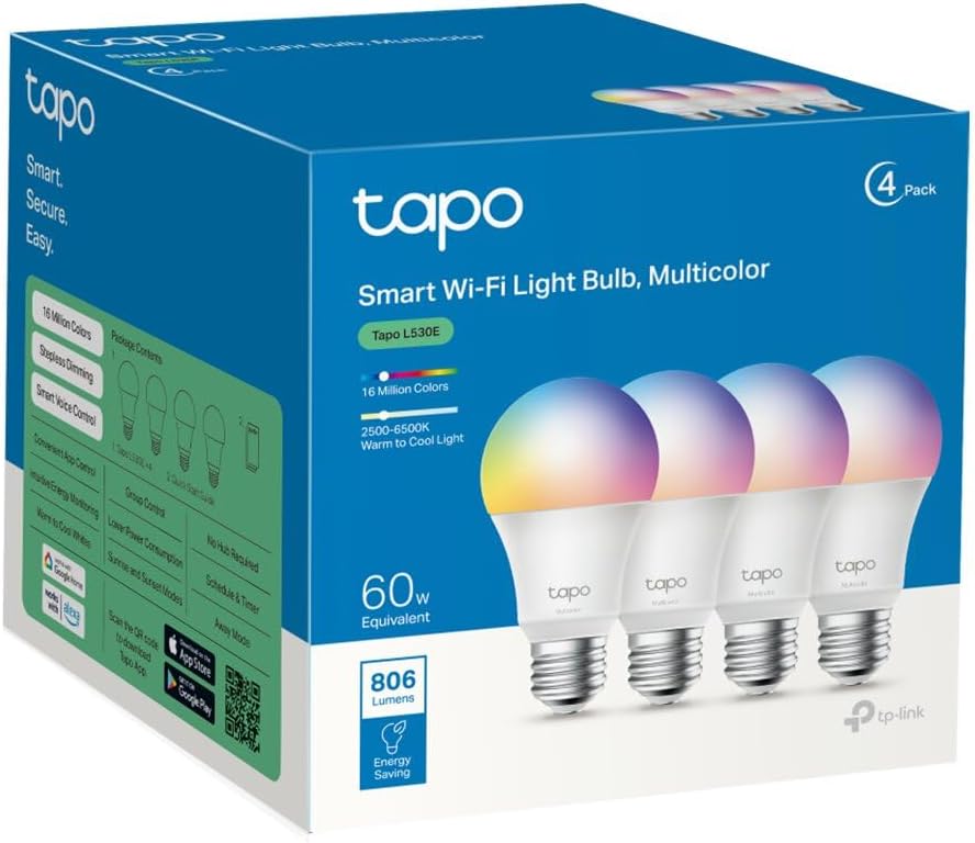 Avis d'Expert & Test Approfondi : Tapo L530E 4-Pack - Bombilla Inteligente WiFi (Sélection)