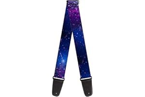 Buckle-Down Guitar Strap, Galaxy Blues Purples, 2 Inches Wide