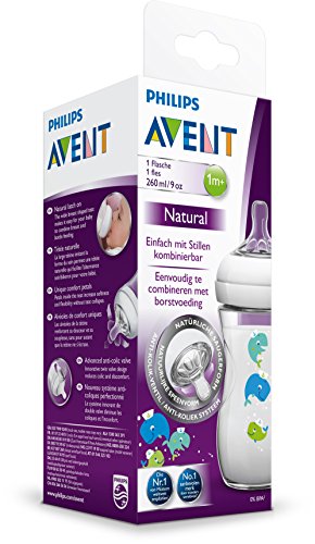 Philips Avent Anti-Kolik Naturnah-Flasche SCF627/25, transparent, Wal, 260ml, 1er Pack - 4