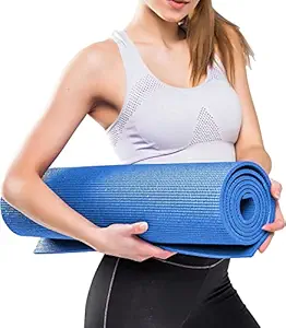 Wellknown Yoga mat for Women & Men | 4mm | Multicolour | Thickness Anti-Slip Yoga Mat for Gym Workout | Exercise Mat For Home Gym | Yoga Mat For Gym Workout and Yoga Exercise (Quantity -1 pcs) (43)