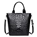 Produktbild Sac@bb Pu Frau Krokodil Handtasche Mode Damen Tasche Schulter Diagonale Taschen,Black