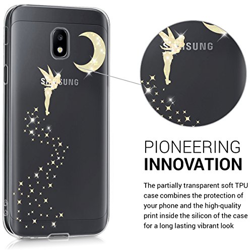 kwmobile Funda para Samsung Galaxy J3 2017 DUOS - Carcasa Protectora de TPU con dise o de Hada Brillante en Dorado Transparente reviews kwmobile Funda para Samsung Galaxy J3 2017 DUOS - Carcasa Protectora de TPU con dise o de Hada Brillante en Dorado Transparente