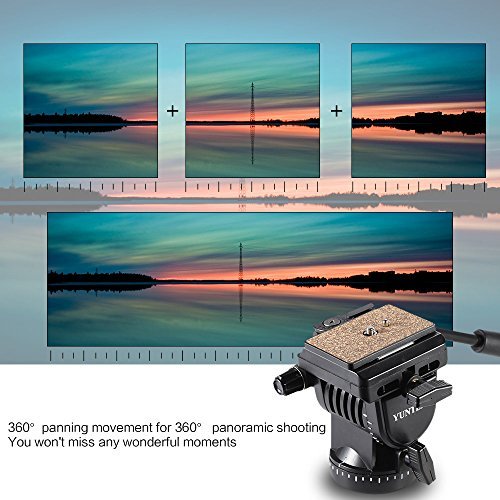 Andoer YUNTENG YT-950 Rótula Ballhead Profesional de Trípode para Cámaravideo DSLR con Dos Quick Release Plates para Nikon Canon Sony Samsung Panasonic Tripod Monopod Slider Rail