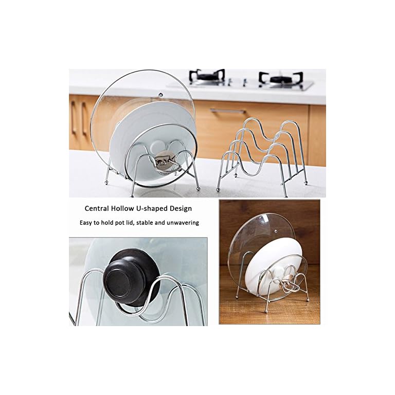 Multifunktions Topfdeckelhalter, Famtasme Küchenregal Deckel Halterung