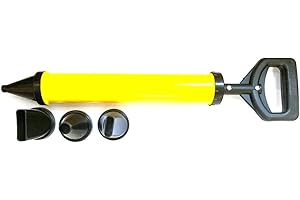 JVJ Fugenpistole für Mörtel mit Zubehör- Mörtelpresse Mörtelspritze Mit 4 Düse