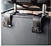 Produktbild 4pcs Auto Lagerung Haken,Rücksitz Kopfstütze Haken - Mantel Geldbörse Handtasche Halter(Schwarz Satz von 4) Mayco Bell