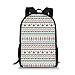 Produktbild gthytjhv Tribal,Aztec Antique Design Ethnic Earth Colors Simple Geometric Artwork Decorative,Night Blue Sea Green Cream Boy Girl School Backpack Mens Womens Sports Bag