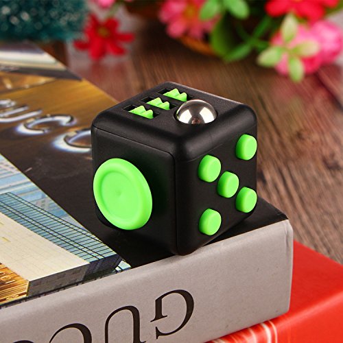 Topstone Fidget Cube Anxiety Attention Toy Relieves Stress And Anxiety And Relax for Children and Adults (Black+Green) Topstone Fidget Cube Anxiety Attention Toy Relieves Stress And Anxiety And Relax for Children and Adults (Black+Green)