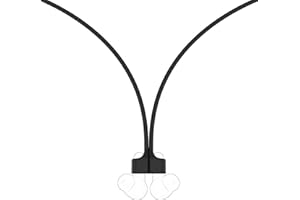 Geekria Magnetyczny pasek zapobiegający zgubieniu, kompatybilny z Soundcore firmy Anker Liberty 4 Pro, P40i, Liberty 4 NC, miękki silikonowy pasek do słuchawek, sznurek na szyję, 2 szt. (czarny)