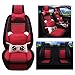 Produktbild Universal-Autositzbezug, 3D-All-Inclusive-Autositzkissen, Wattepad, schwarz, geeignet für Auto, SUV, Toyota, BMW,Red