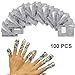 MultiWare 10 x Professional Nail Files 100/180 Elegant Boomerang Shaped Art Manicure Files