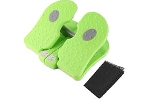 Laroal Mini Stepper à pédale, équipement de Fitness Portable sous Le Bureau, Outil d'entraînement Portable avec Tapis antidérapant Vert pour la Maison, la Salle de Sport, Les Voyages et Le Bureau