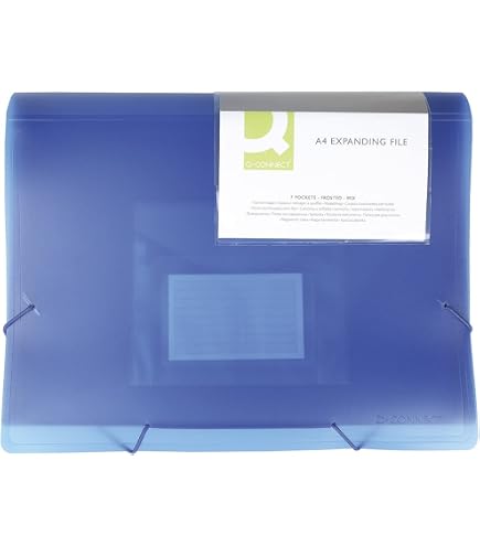 Set 3 Cartelle Portadocumenti A4 – 12 Scomparti, Chiusura Elastica, Colorate Per Ufficio E Scuola