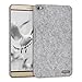 Produktbild kwmobile Hardcase Stoff Hülle für Huawei MediaPad X2 7.0 - Cover Case in Filz Design Hellgrau