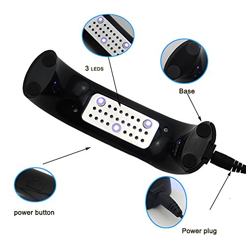 Fashion Galerie UV Mini Led Lamp Nail Art LED Nagellampe Trocknergerät USB Nageltrockner-in Schwarz – - 3